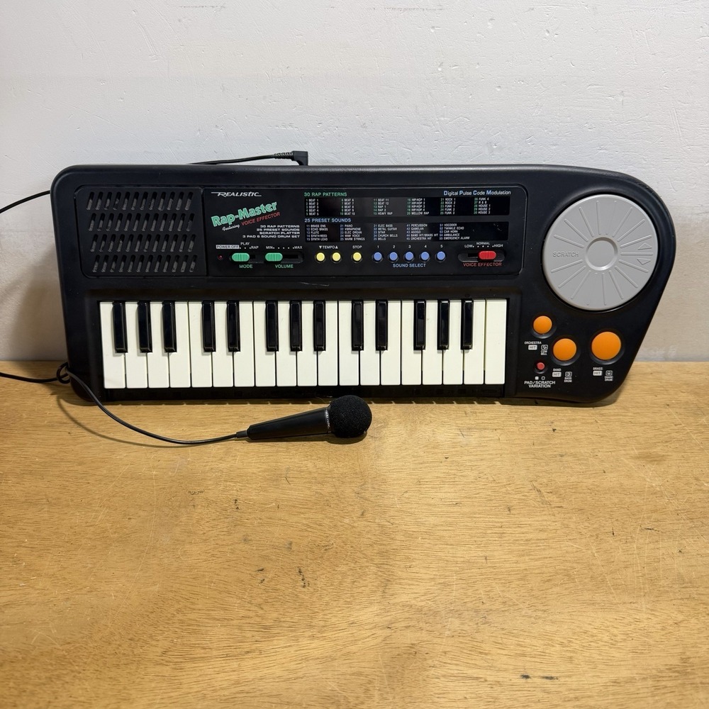Realistic Concertmate 800 Rap-Master Electronic Keyboard Scratch Pad 42-4016